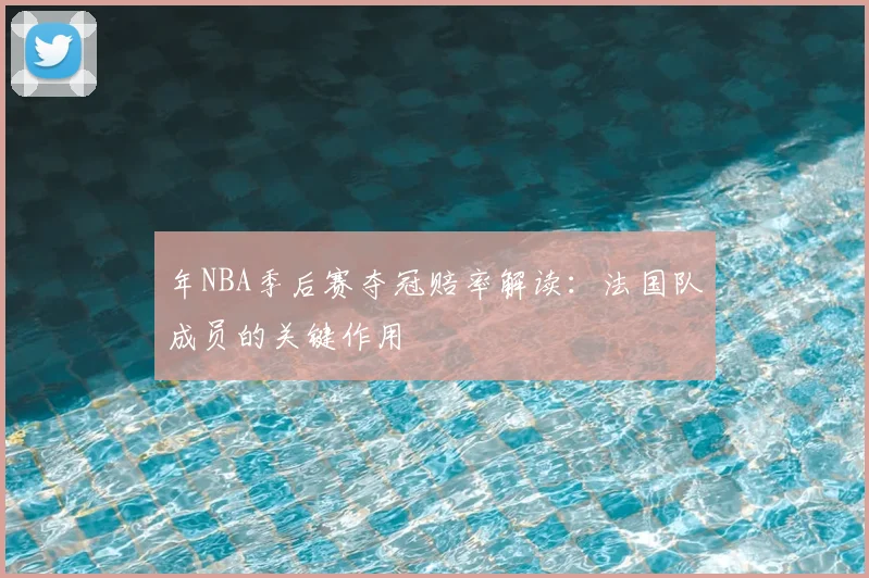 年NBA季后赛夺冠赔率解读:法国队成员的关键作用